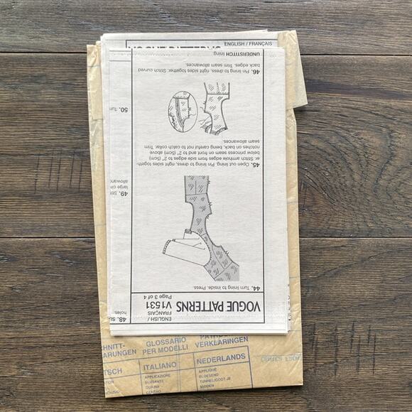 VOGUE Pattern V1531 Lialia Dress Size 4-12 New UNCUT - Picture 6 of 7